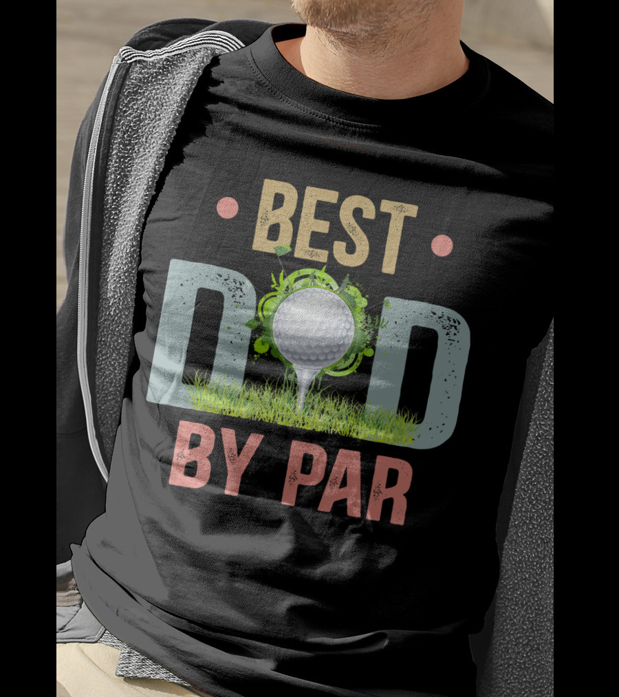 Best Dad By Par Funny Golf Father's Day Men's T-Shirt