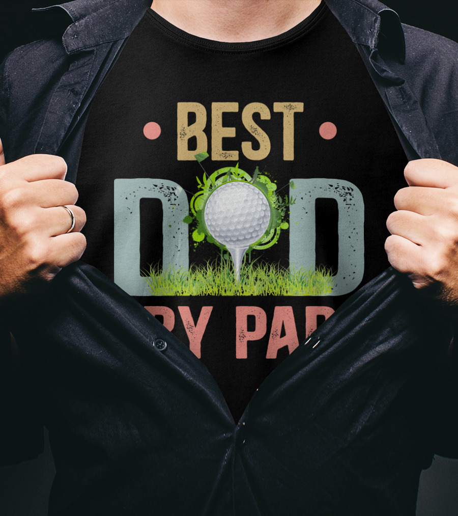 Best Dad By Par Funny Golf Father's Day Men's T-Shirt