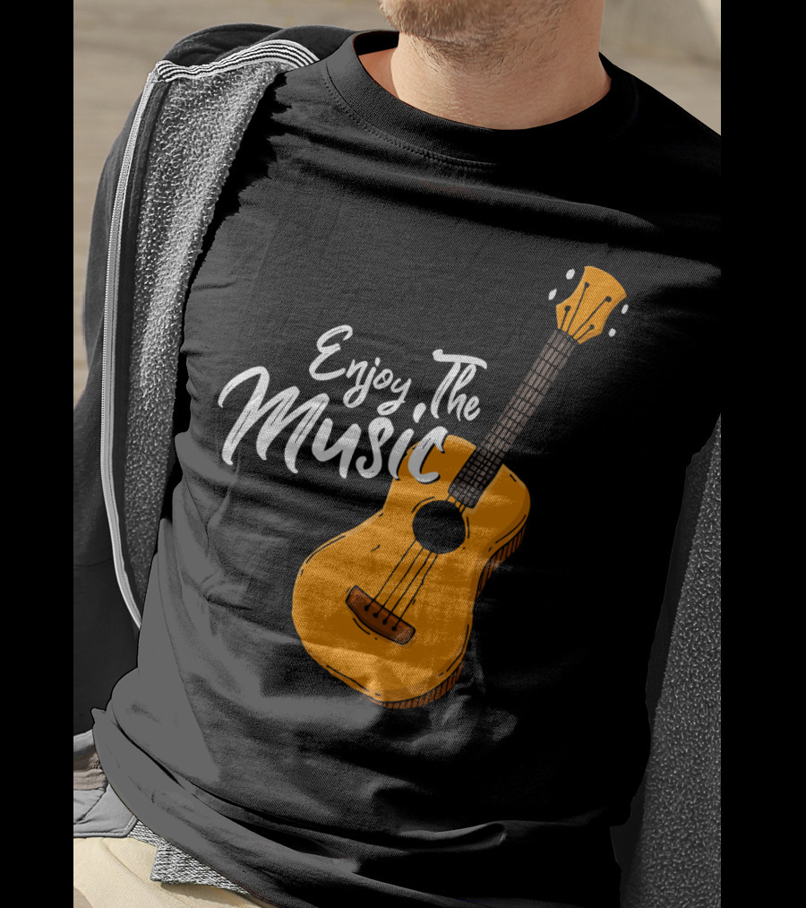 Enjoy The Music Acoustic Guitar T-Shirt
