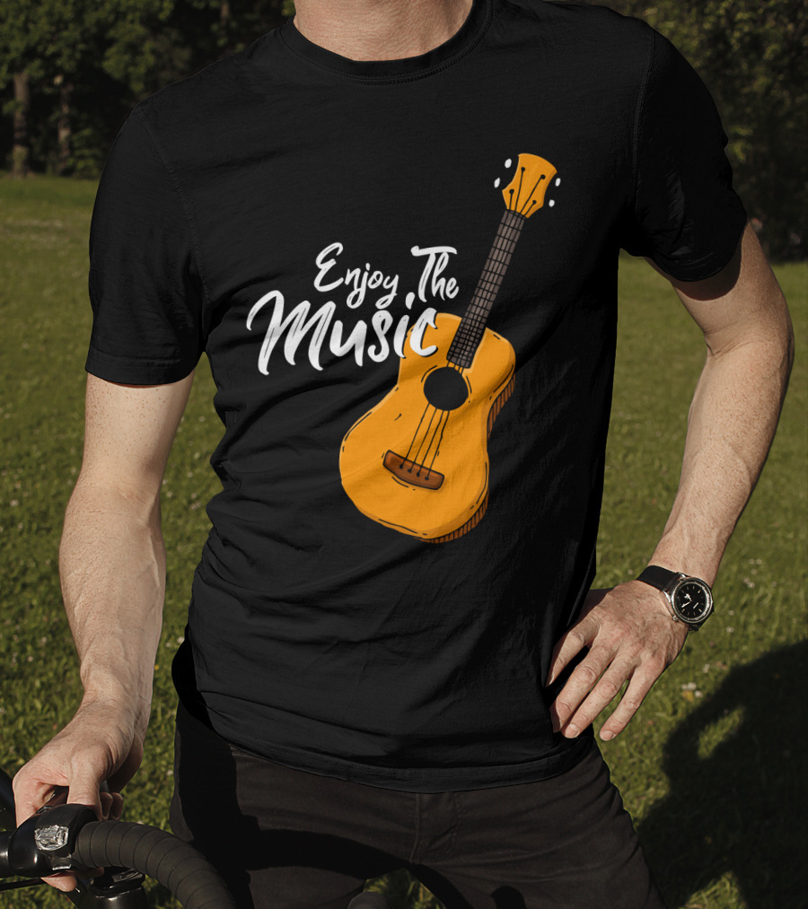Enjoy The Music Acoustic Guitar T-Shirt