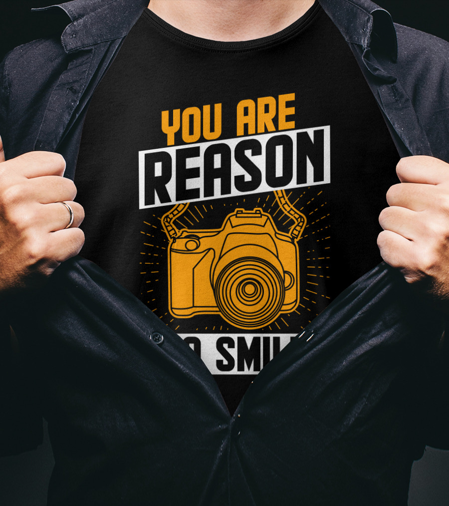 You Are Reason To Smile Camera Photography T-Shirt