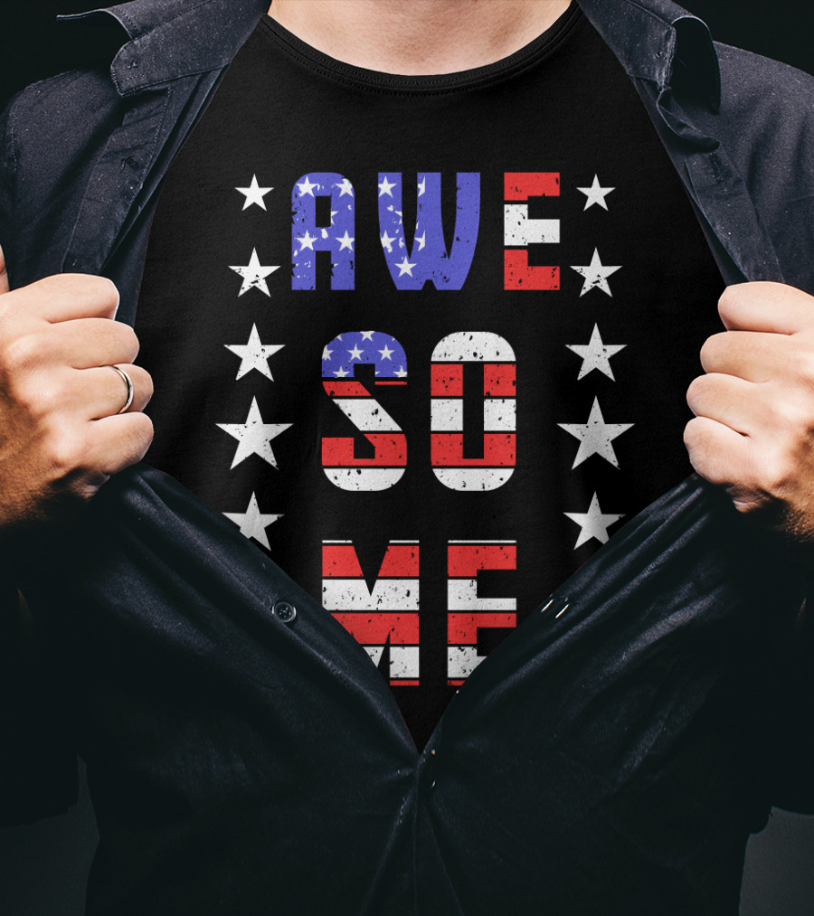 Awesome Stars And Stripes American Flag T-Shirt