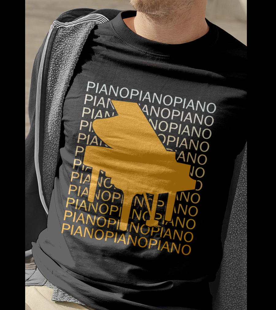 Piano Humor Repeated Piano T-Shirt