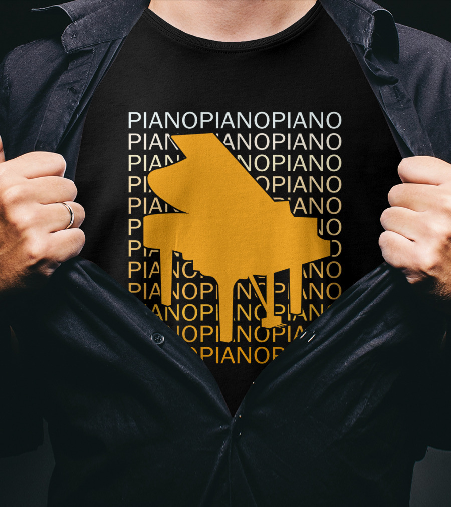 Piano Humor Repeated Piano T-Shirt