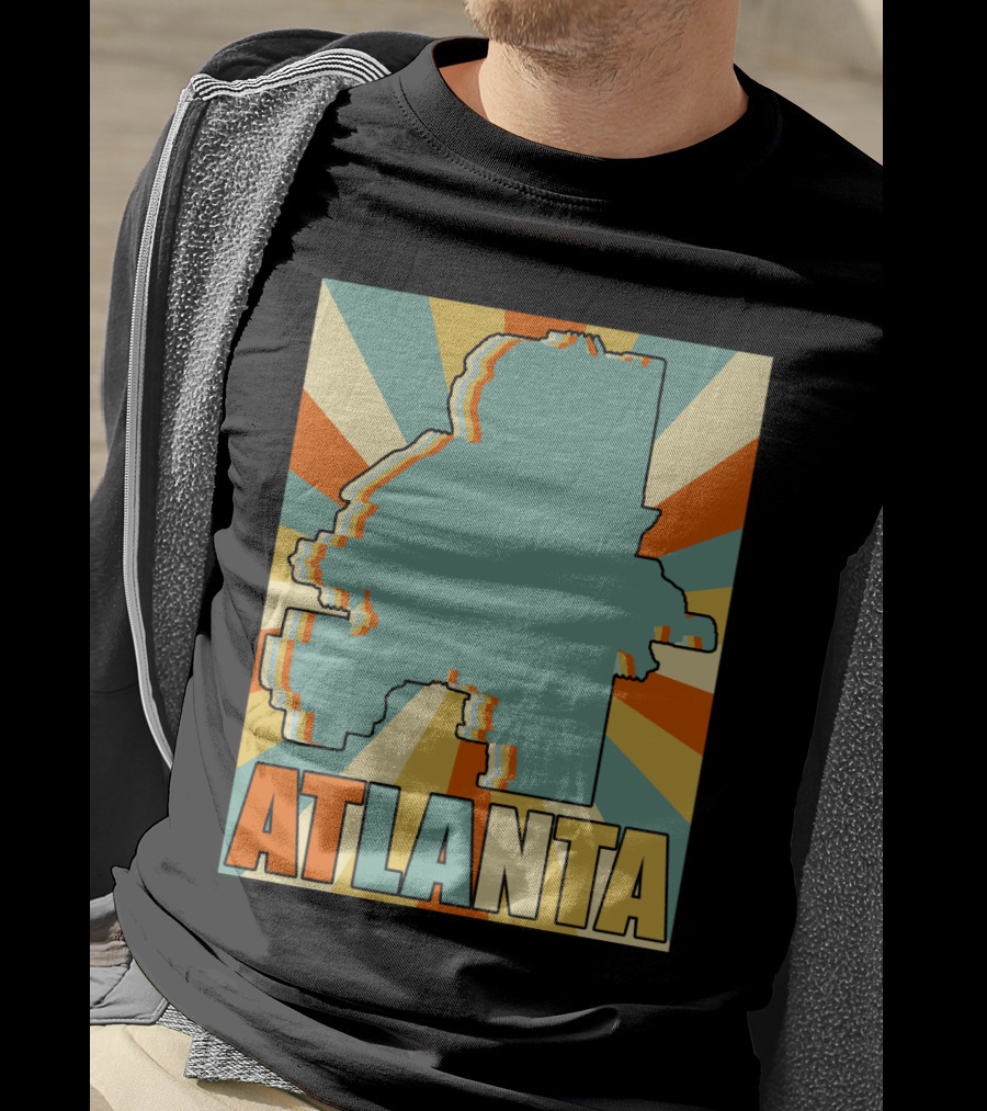 ATLANTA Retro Map T-Shirt
