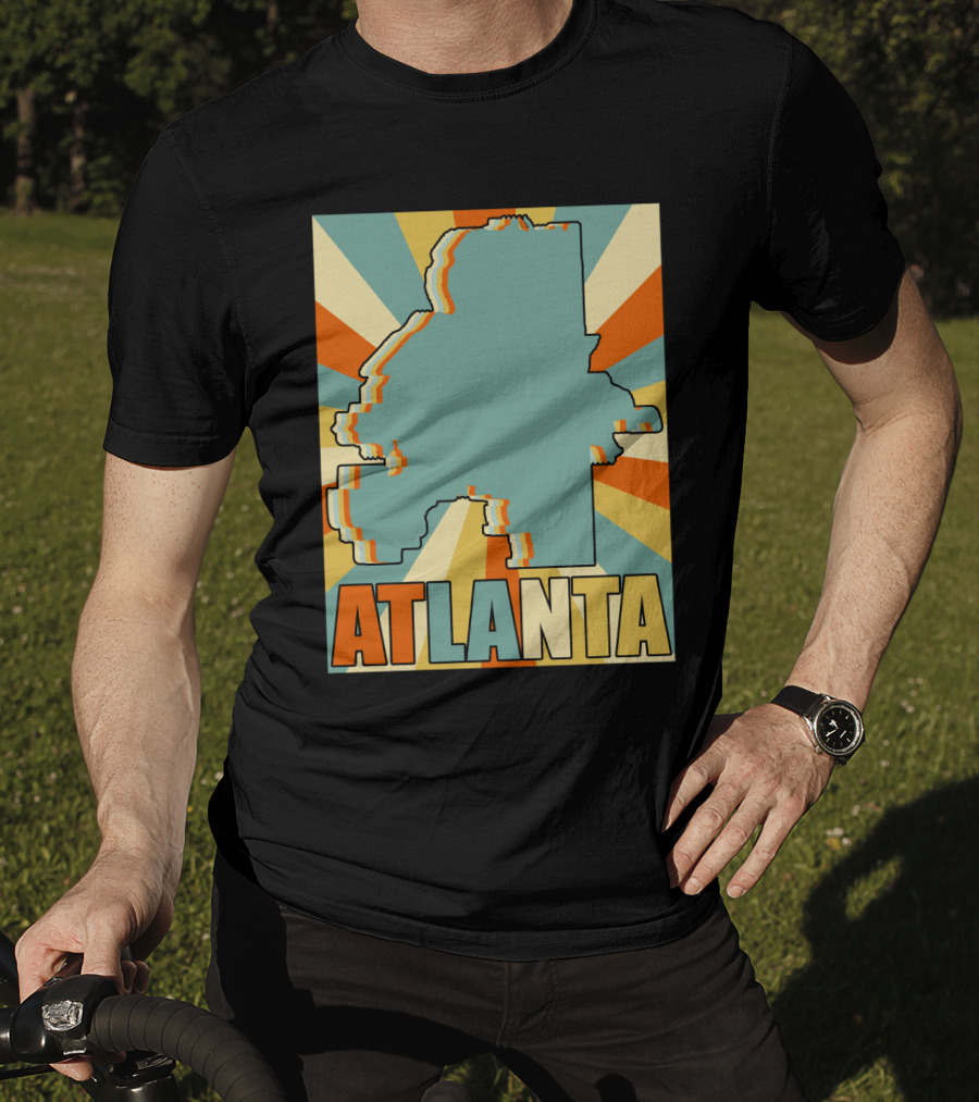 ATLANTA Retro Map T-Shirt