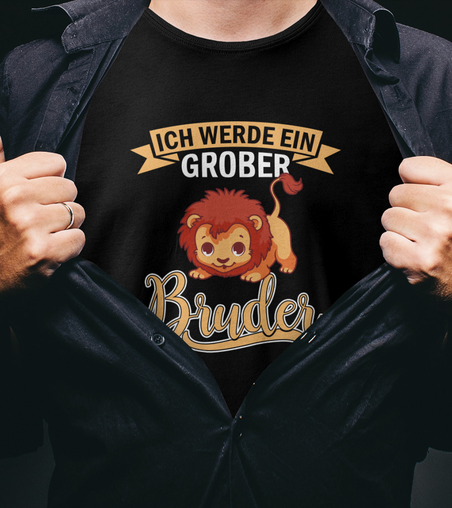 Ich Werde Ein Großer Bruder Löwe T-Shirt