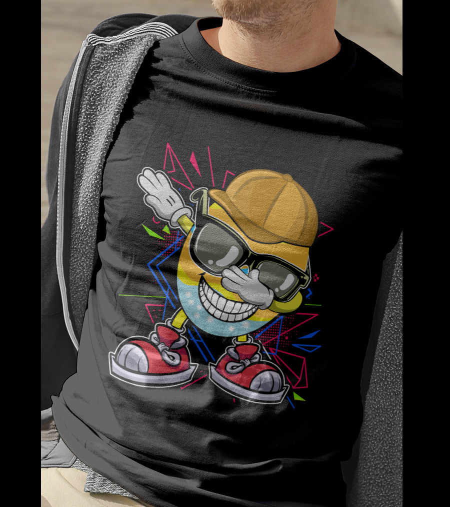 Dabbing Cool Easter Egg With Sunglasses And Cap T-Shirt