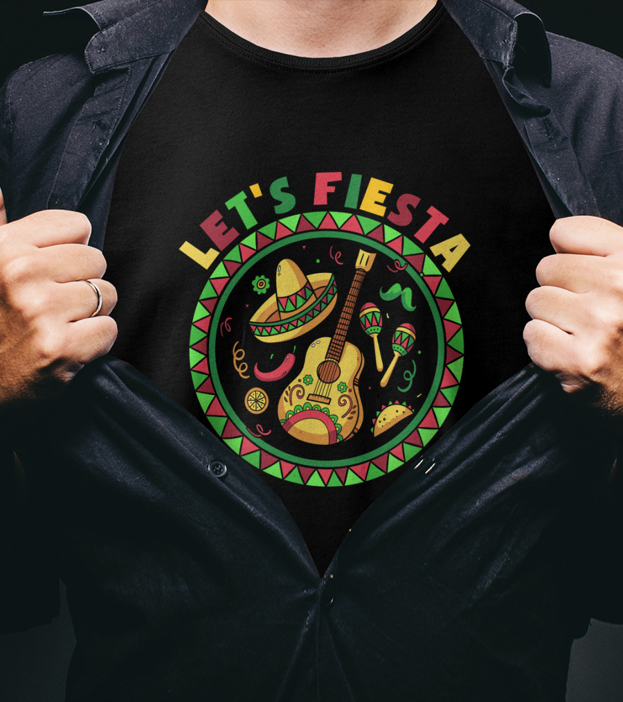 Let's Fiesta Cinco De Mayo Party Mexican T-Shirt