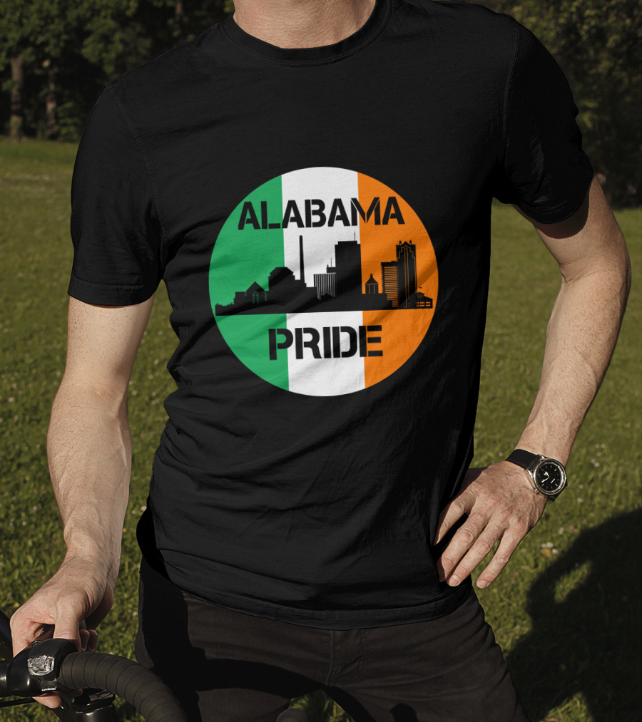 Alabama Pride Irish Flag Skyline T-Shirt