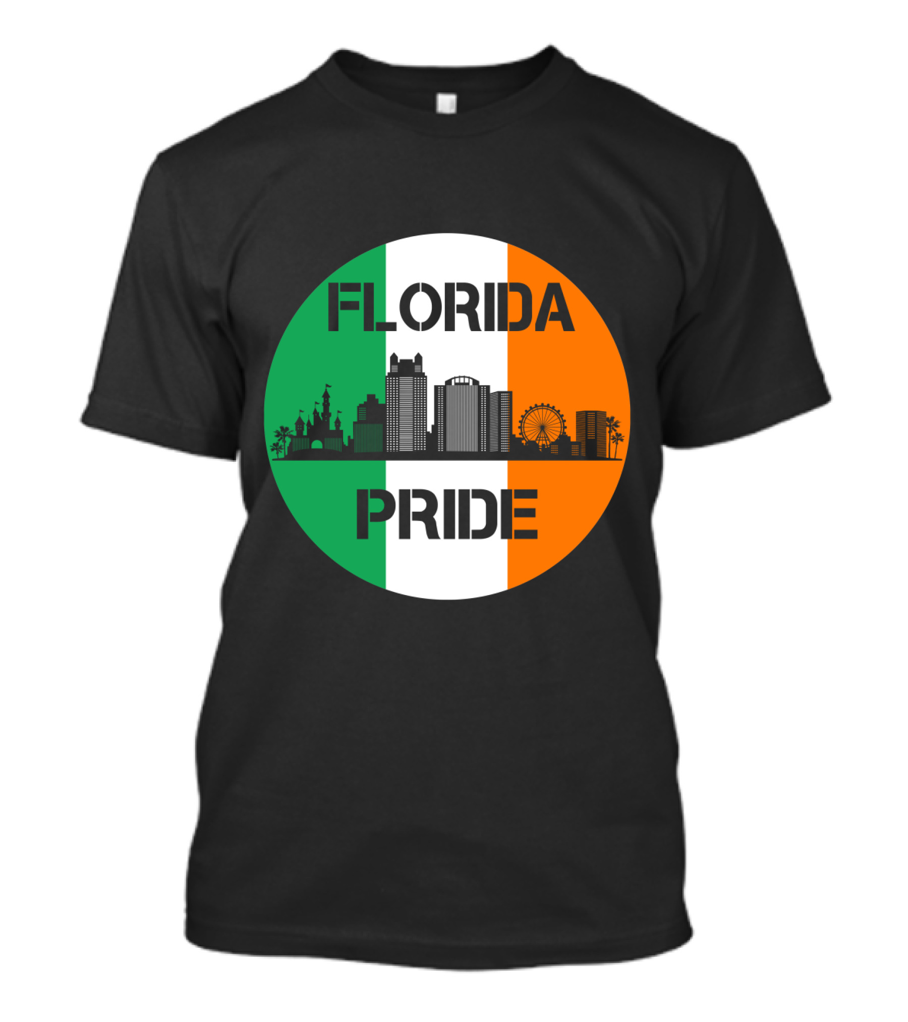 Florida Pride Skyline Irish Flag T-Shirt