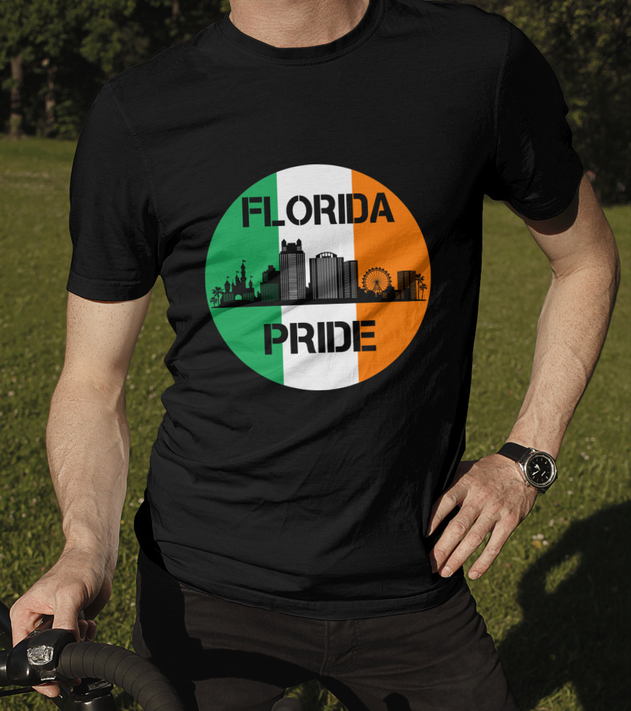 Florida Pride Skyline Irish Flag T-Shirt