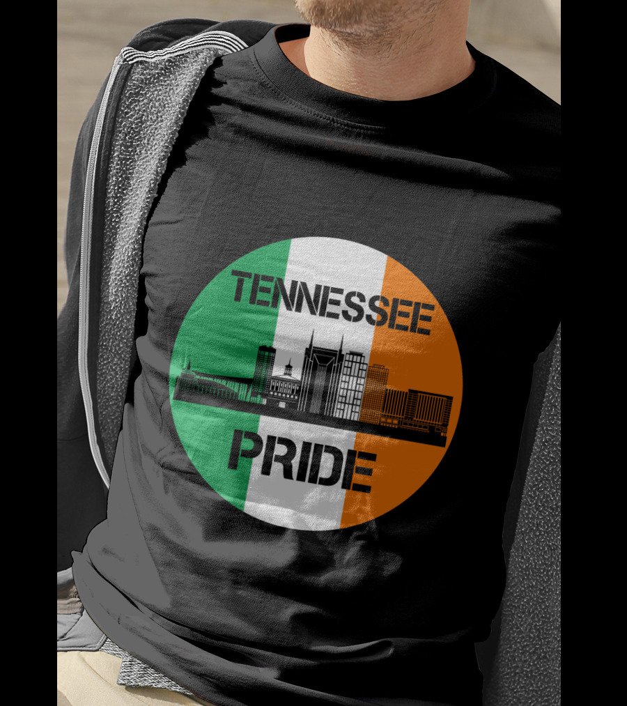Tennessee Pride Irish Flag Skyline T-Shirt