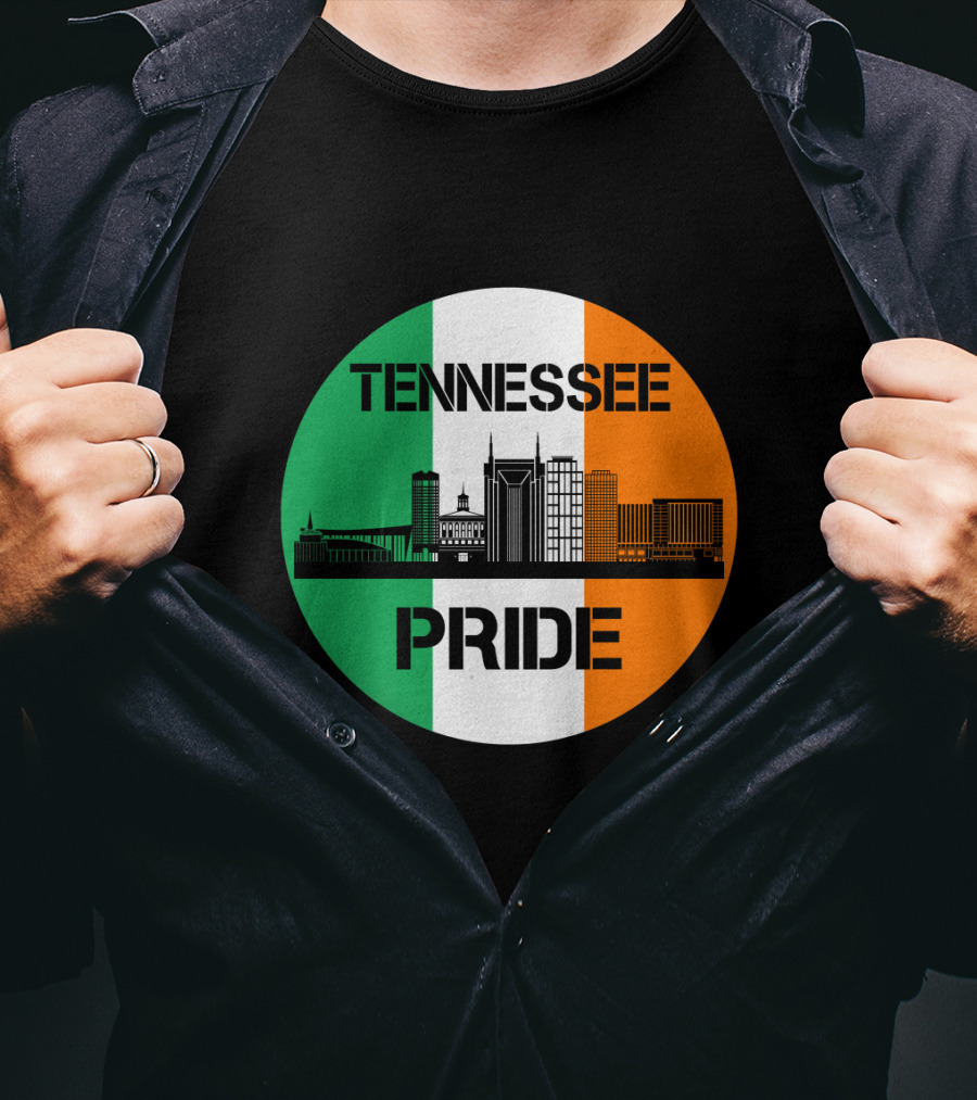 Tennessee Pride Irish Flag Skyline T-Shirt