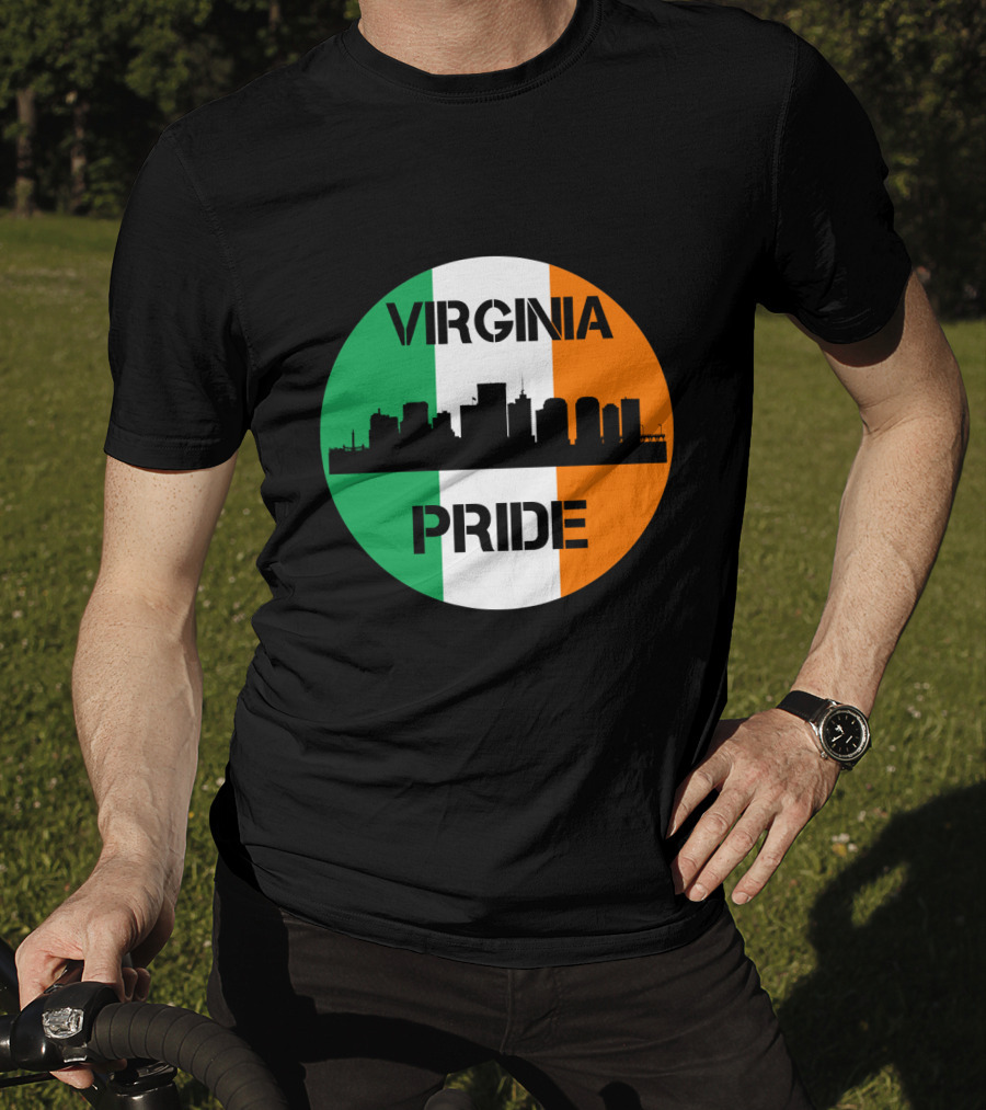 Virginia Pride Irish Flag Skyline T-Shirt