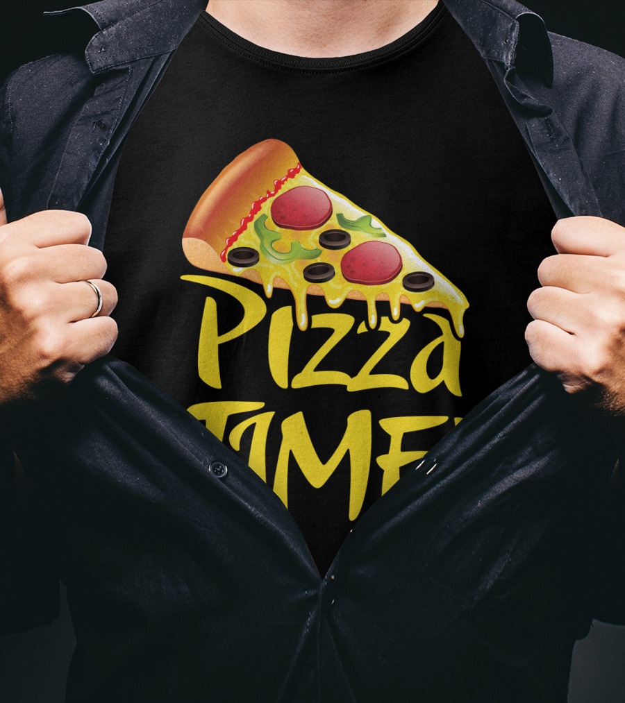 Pizza Everyday Time Pizza Time Slice T-Shirt
