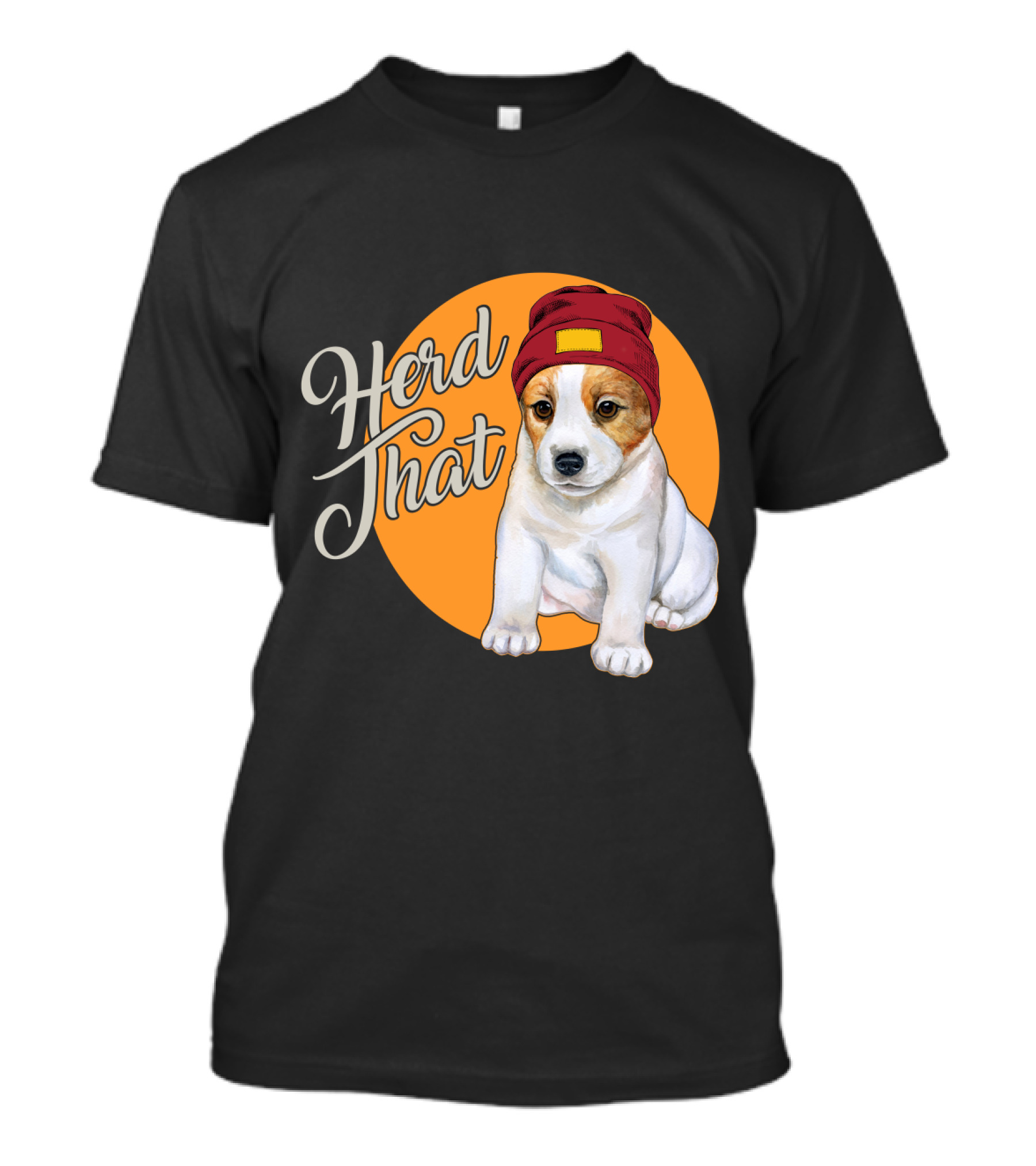 Herd That Jack Russell Dog In Cute Beanie For Animal Lovers T-Shirt
