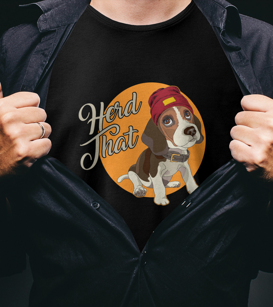 Herd That Beagle Animal Lover Dog Funny T-Shirt