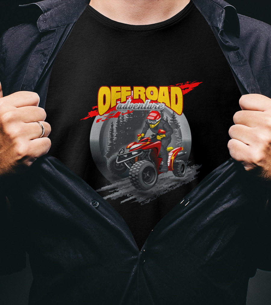 Off Road Adventure ATV Forest Racing T-Shirt