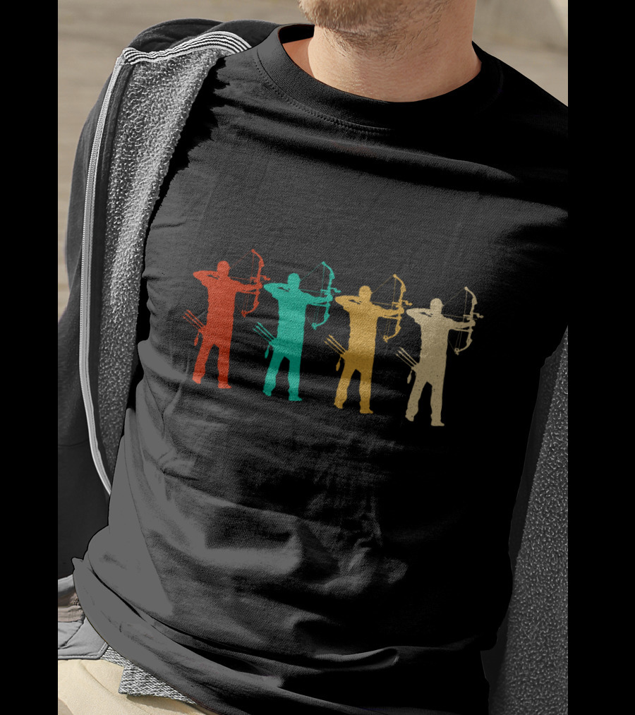 Vintage Archery Colorful T-Shirt