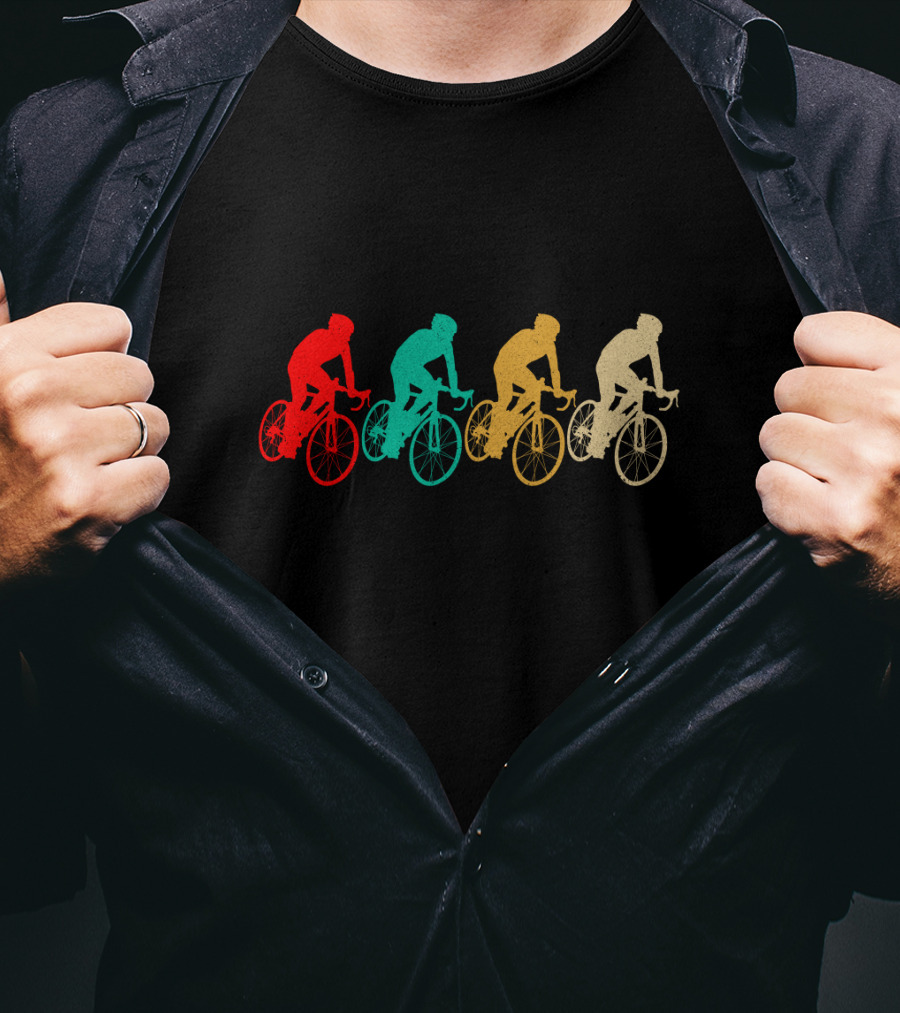Vintage Cycling Retro Bicyclist T-Shirt