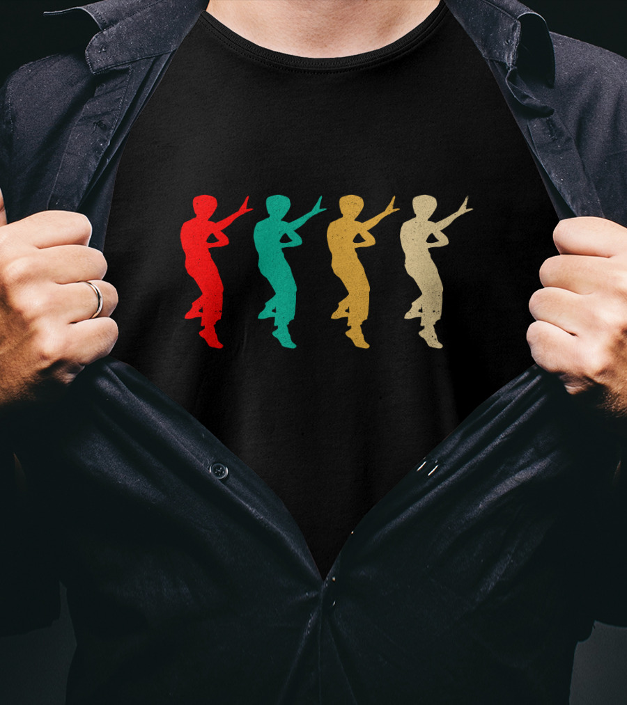 Vintage Jeet Kune Do Silhouettes Martial Arts Retro Iconic T-Shirt