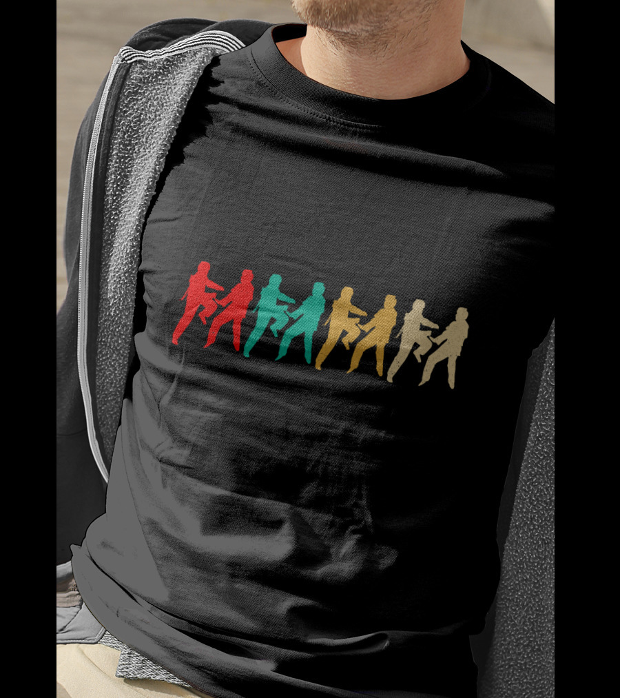 Vintage Taekwondo Retro Colored Martial Arts T-Shirt