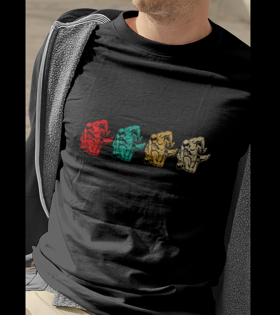 Vintage MMA Jiu Jitsu Pop Art Grappling Moves T-Shirt