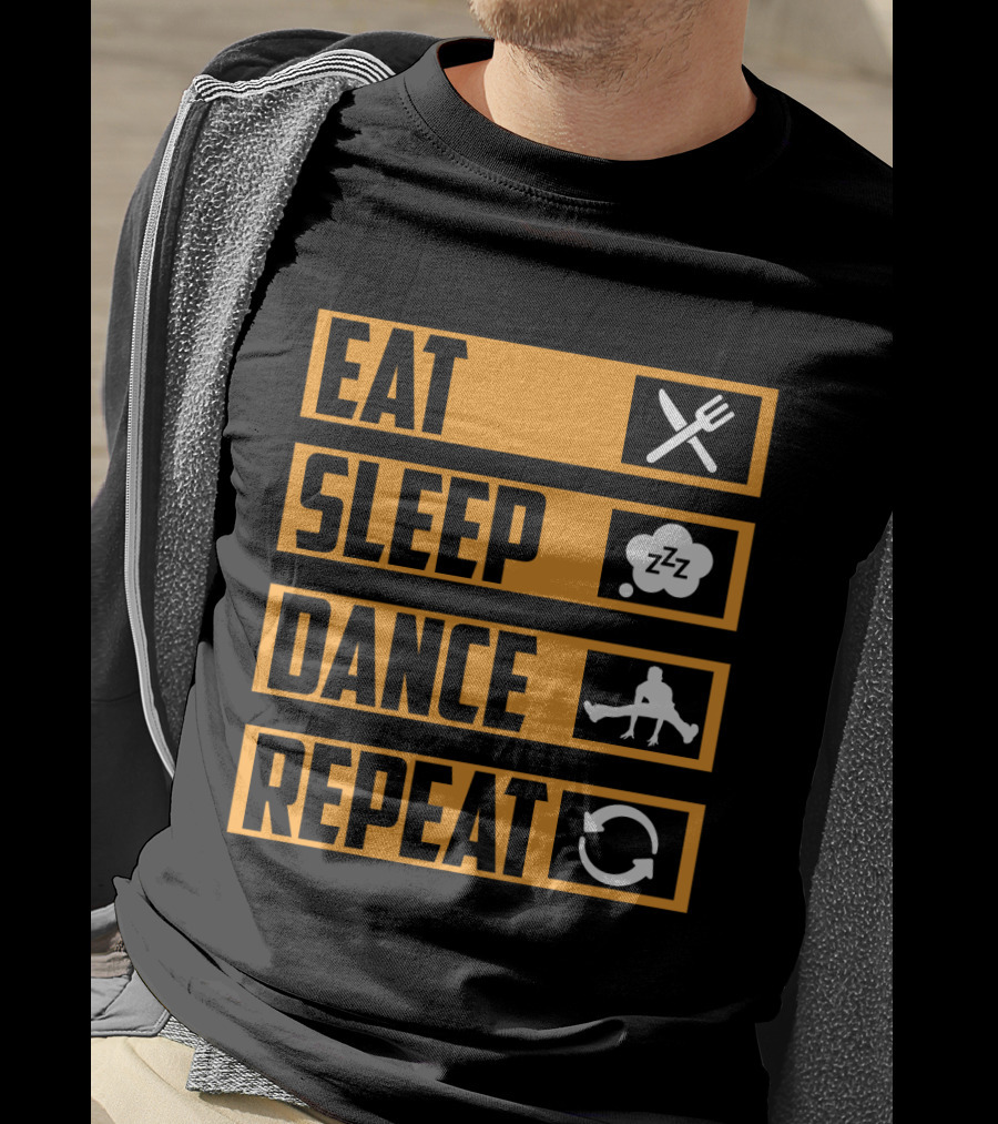 Eat Sleep Dance Repeat Iconic Lifestyle Steps T-Shirt
