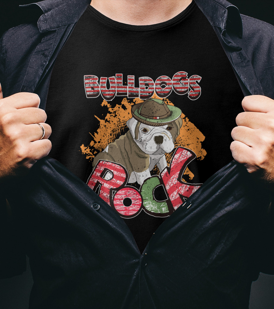 BULLDOGS ROCK USA Italy Hat T-Shirt
