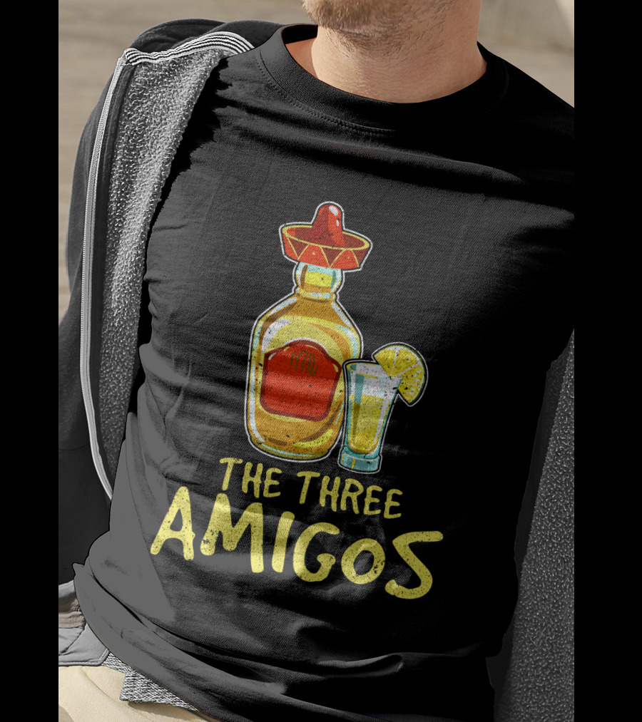 The Three Amigos Tequila Salt Lime Fiesta T-Shirt