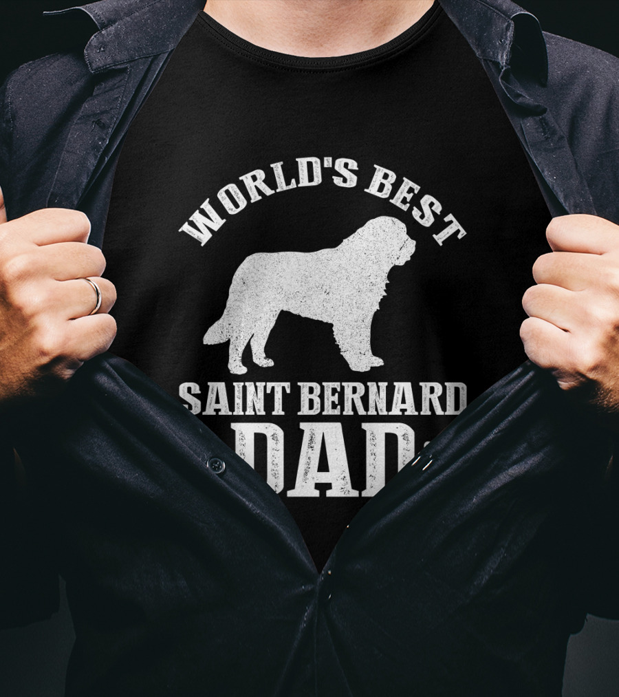 World's Best Saint Bernard Dad T-Shirt