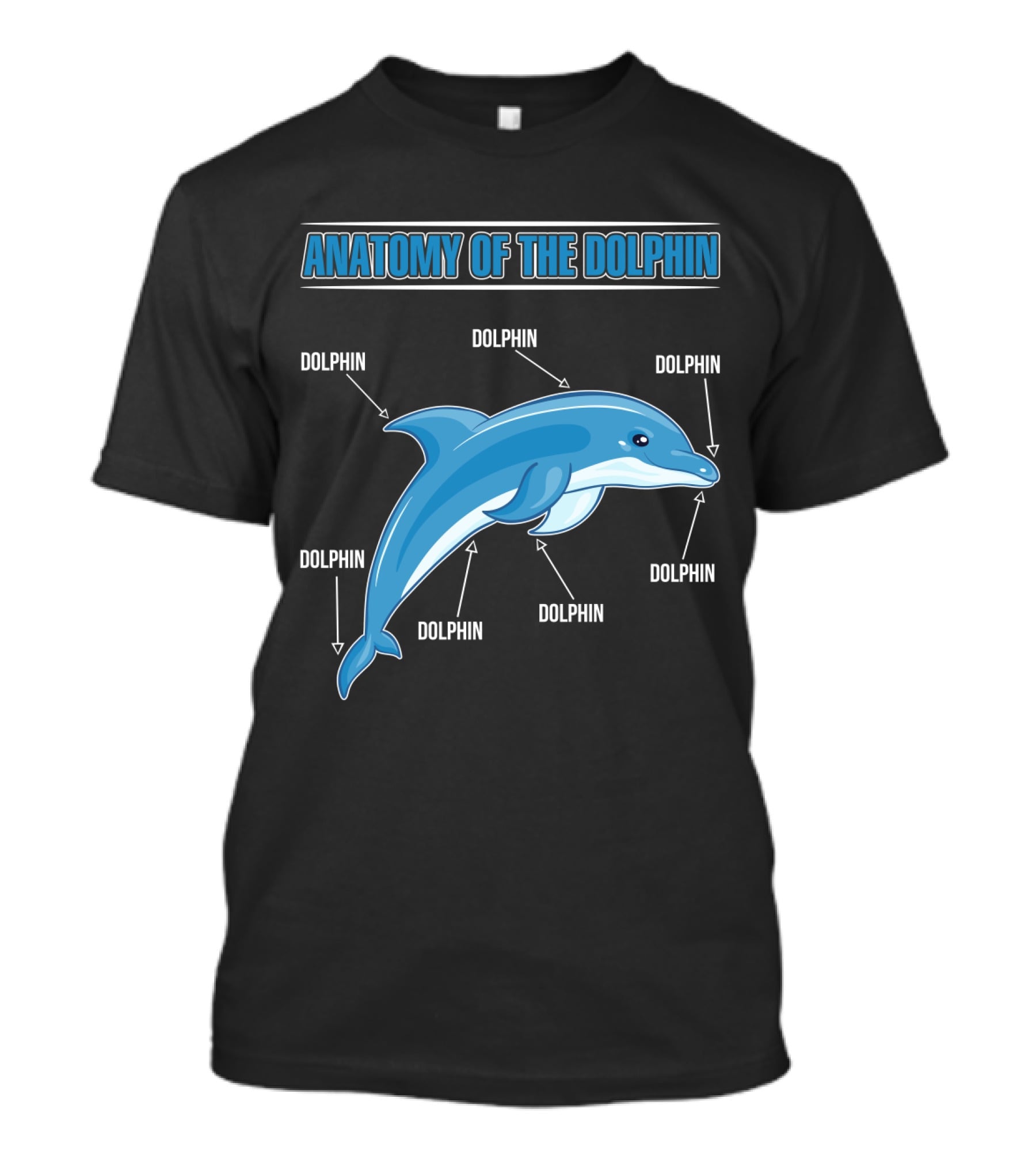 Anatomy Of The Dolphin Dolphin Dolphin Dolphin Dolphin Dolphin Dolphin T-Shirt