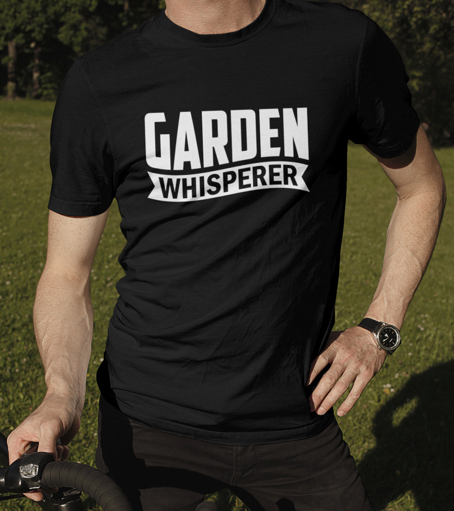 GARDEN WHISPERER Text T-Shirt