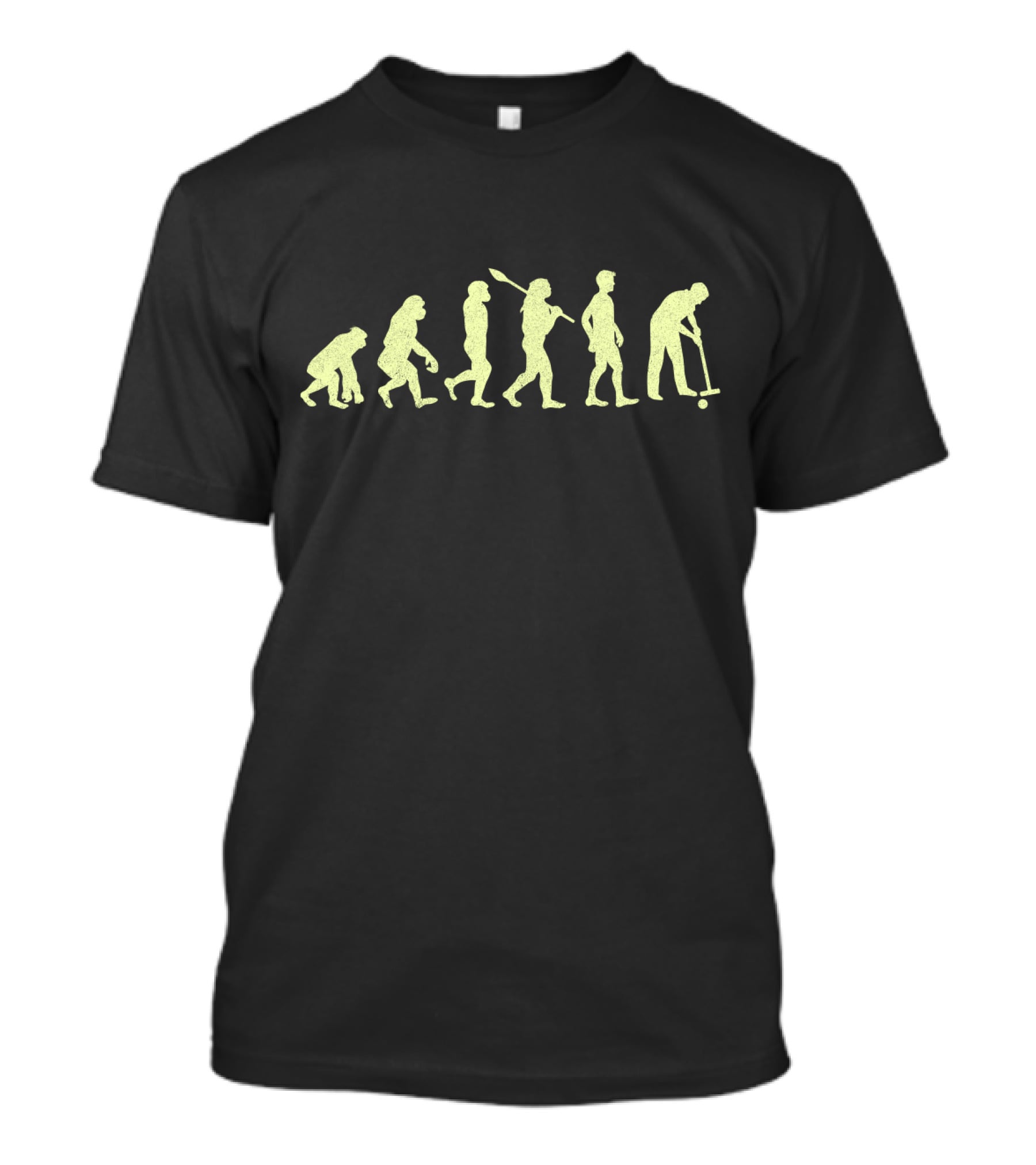 Evolution Of Man To Croquet Player T-Shirt