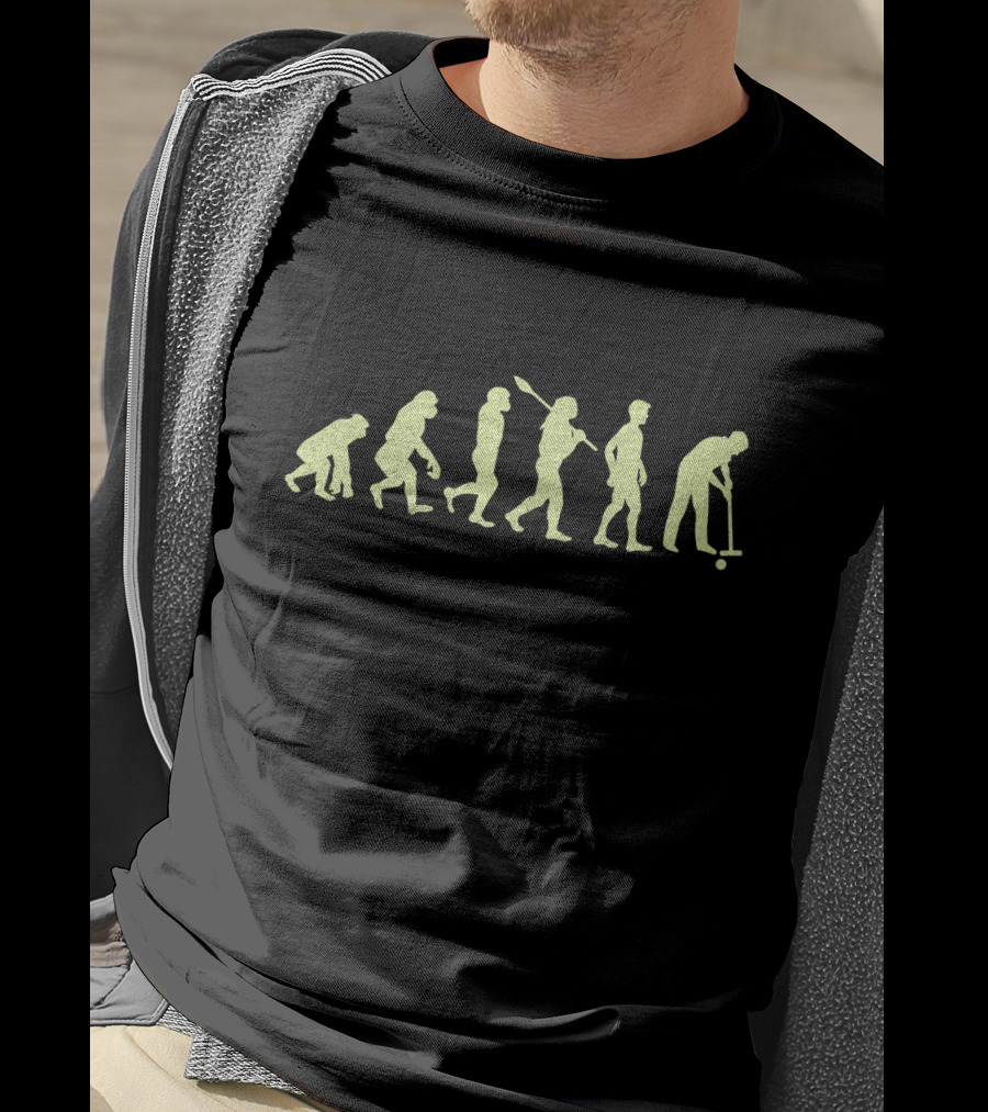 Evolution Of Man To Croquet Player T-Shirt