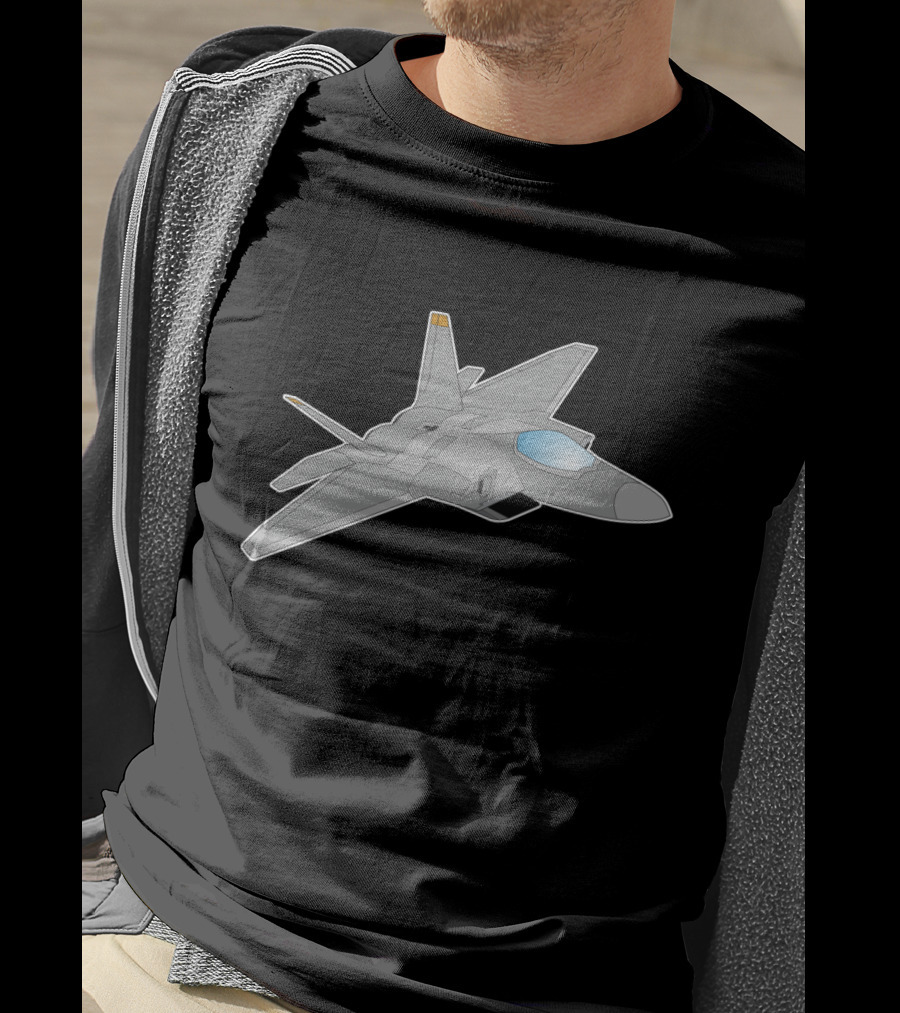Airplane Force Fighter Combat Military F22 Raptor Jet T-Shirt