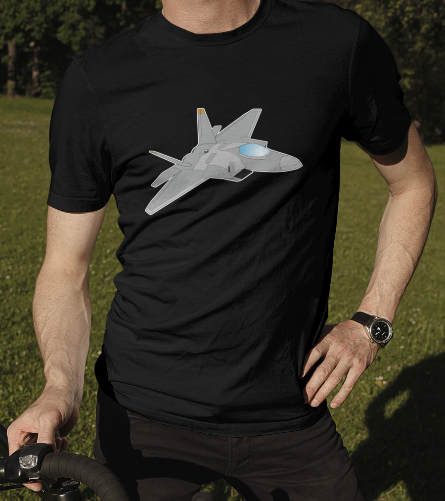 Airplane Force Fighter Combat Military F22 Raptor Jet T-Shirt