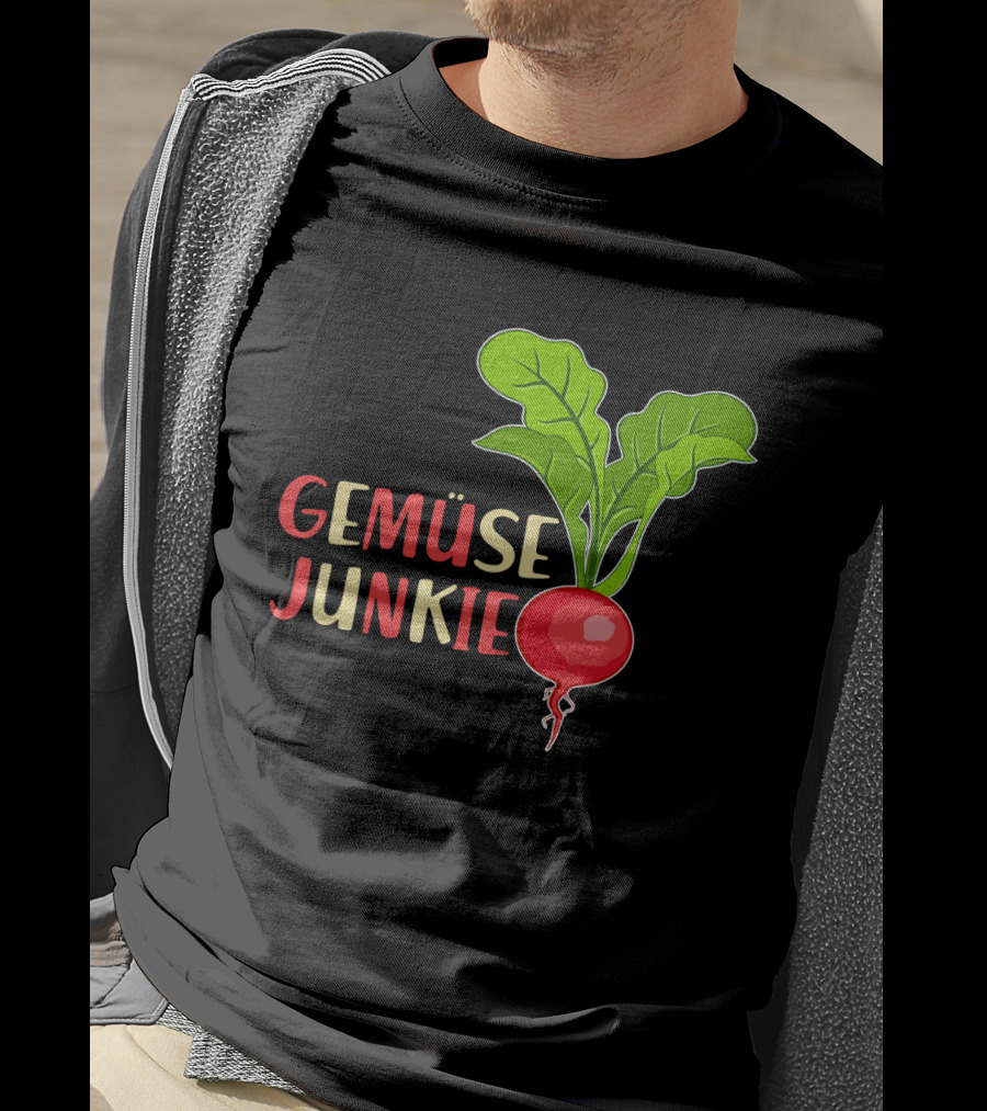 Gemüse Junkie Radish Enthusiast Vibrant Vegetable Lover T-Shirt