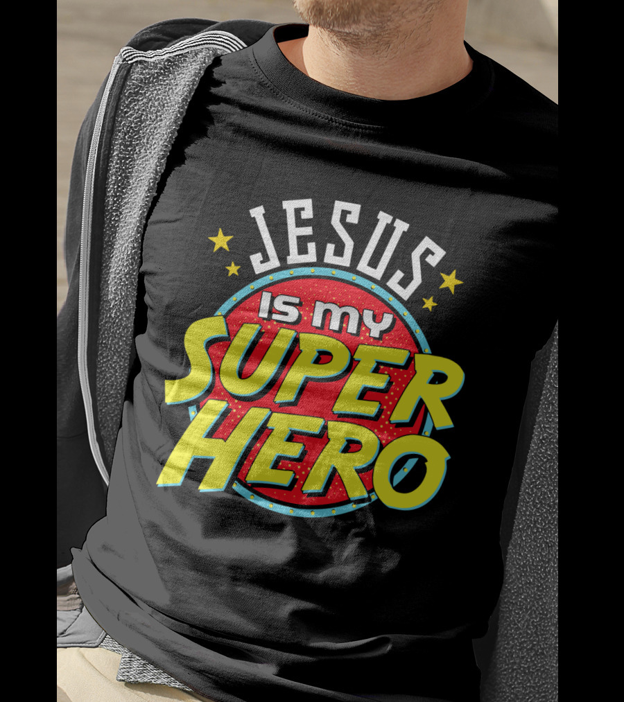 Jesus Is My Superhero Vintage Comic T-Shirt