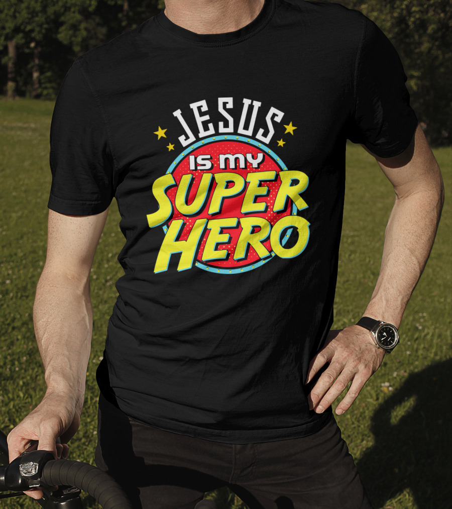 Jesus Is My Superhero Vintage Comic T-Shirt