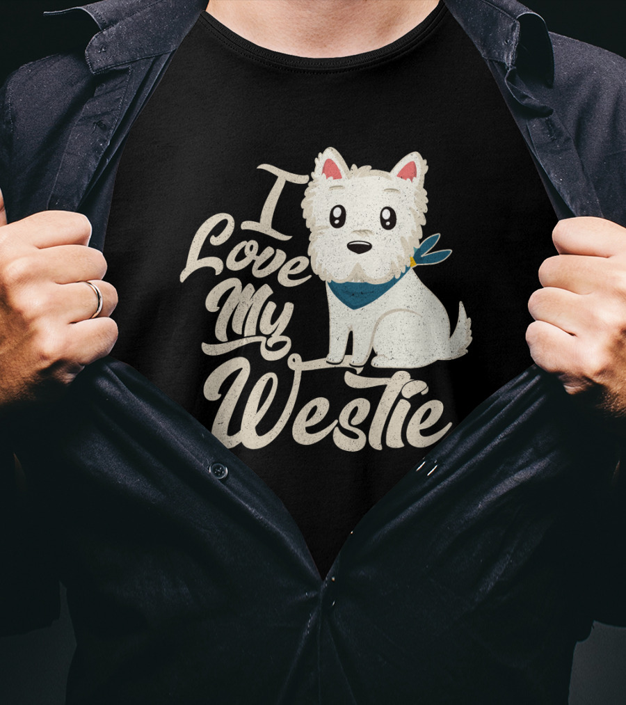 I Love My Westie Cute Dog T-Shirt