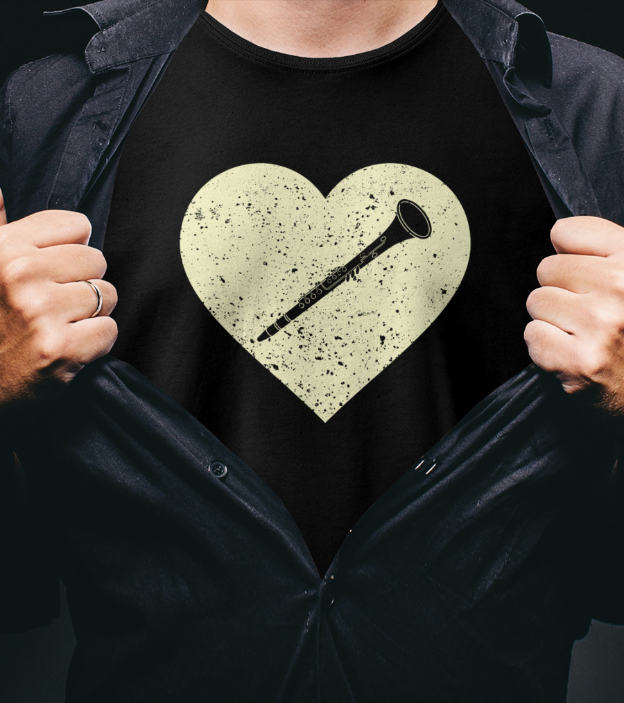 Heart Shaped Love To Play The Oboe Musician T-Shirt