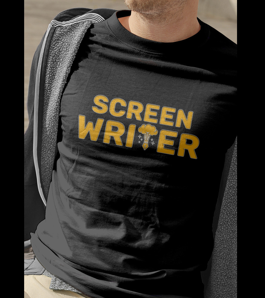 SCREEN WRITER Exploding Pencil Creative Concept T-Shirt
