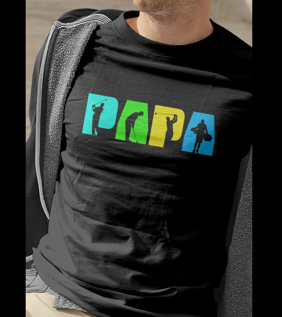 PAPA Retro Golf Silhouette Collection T-Shirt