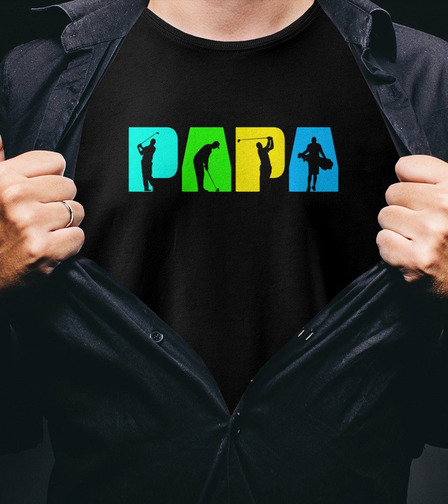 PAPA Retro Golf Silhouette Collection T-Shirt