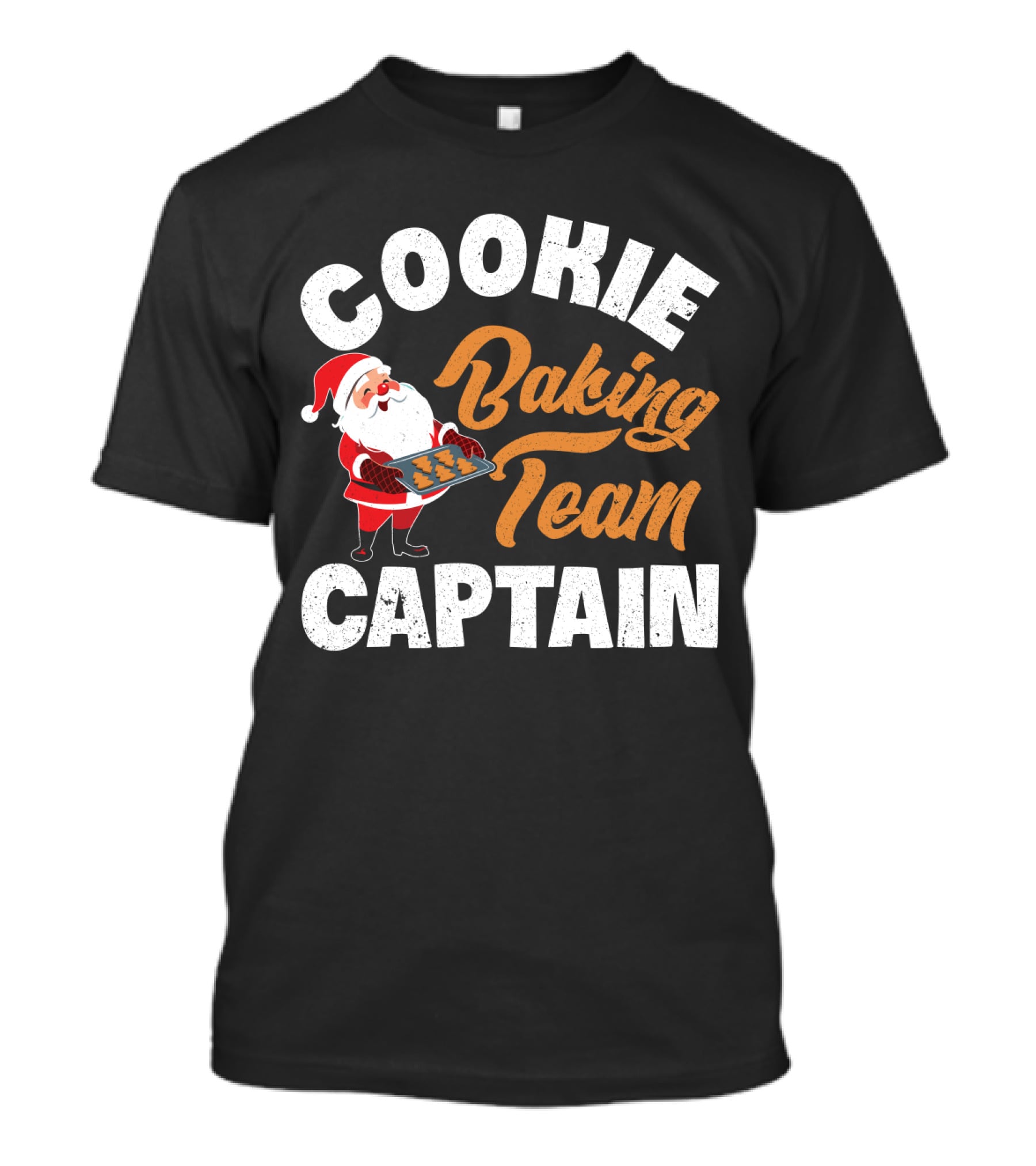 Cookie Baking Team Captain Santa Claus Holiday Spirit T-Shirt