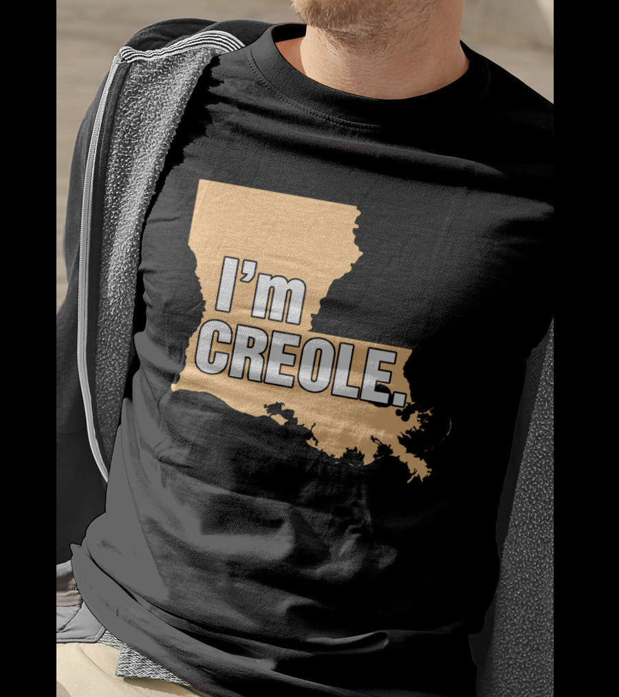 I'm Creole Louisiana Map T-Shirt