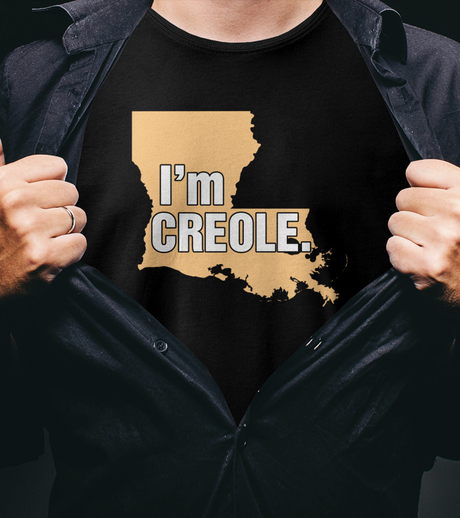 I'm Creole Louisiana Map T-Shirt