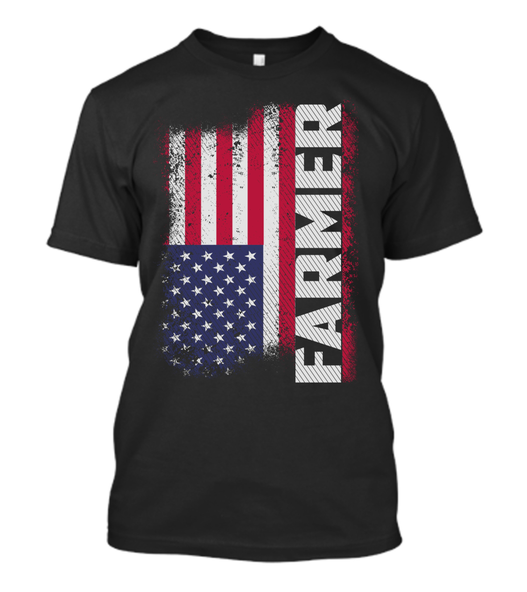 FARMER USA Flag American T-Shirt